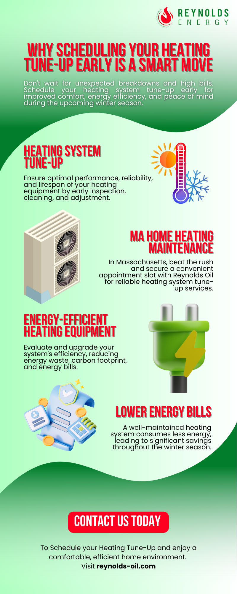 Heating System Tune-up Infographic